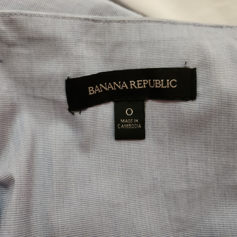 Banana Republic Rare Light Blue Asymmetrical Hem Skirt A Line High Waist Midi - Picture 5 of 10
